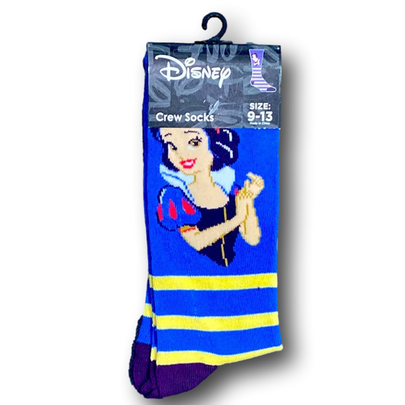3/$20 Snow White & The Seven Dwarfs Funny Novelty Crew Socks - NWT - Picture 1 of 3
